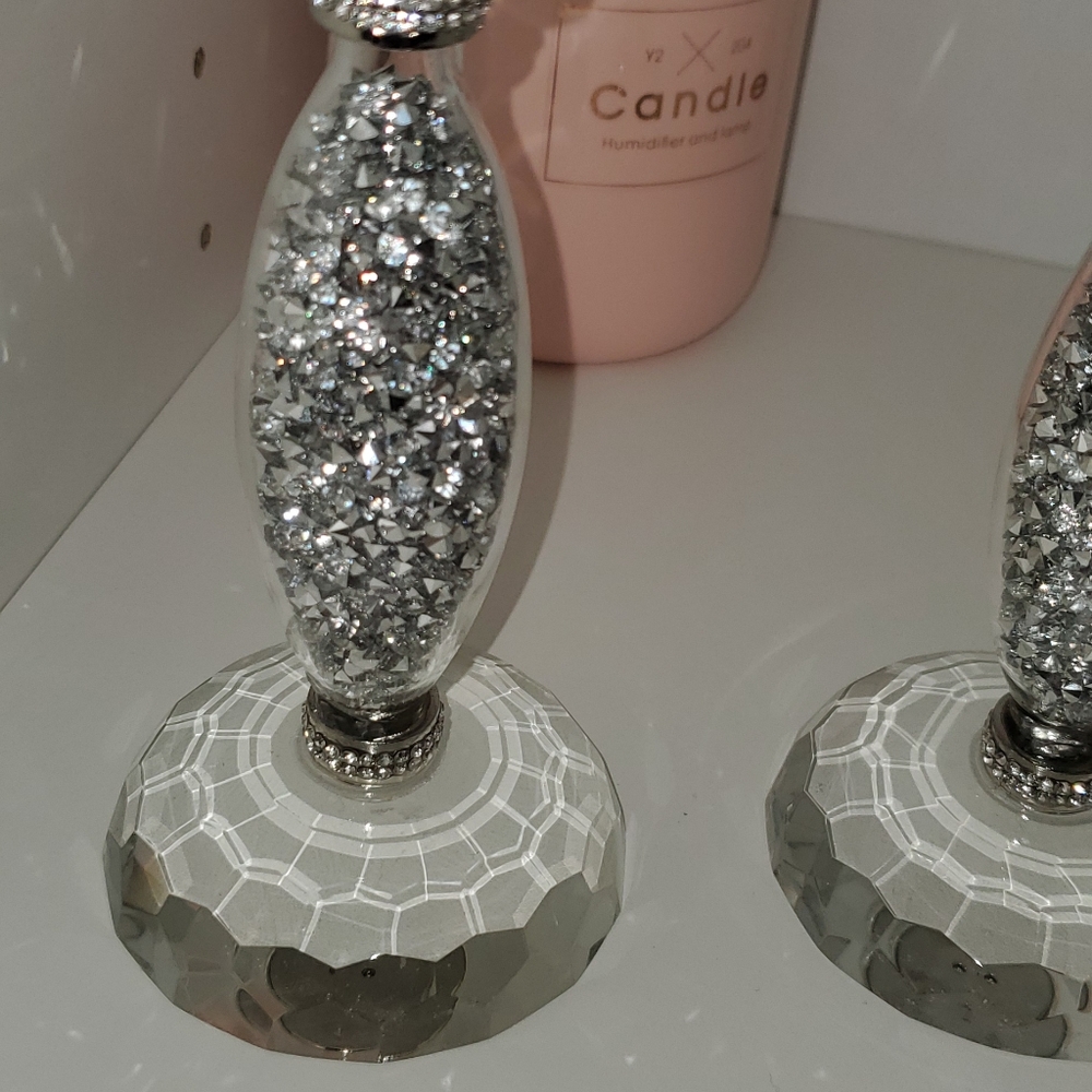 Acrylic Crystal Candle Holder - Picture 4 of 6